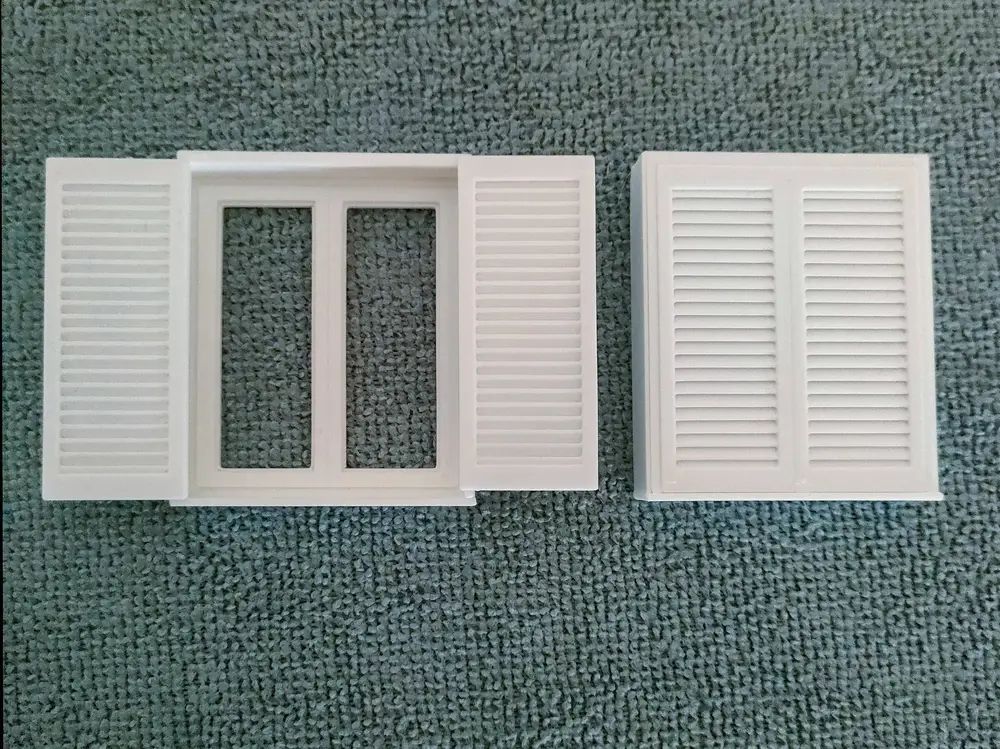 Windows and shutters for architectural modeling. 1:35 scale