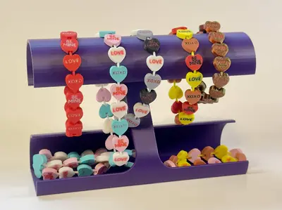 Heart Candy Link Bracelet Valentines Day Gift