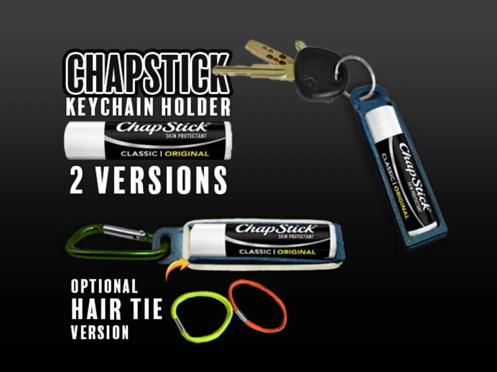 Chapstick Keychain + Hair Tie Holder
