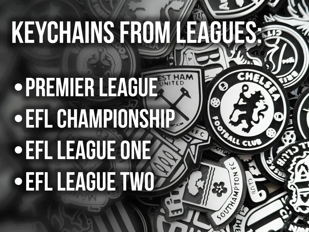 English (GB) Football Clubs Keychains ( AMS )