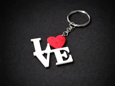 LOVE Heart Keychain – Perfect Gift