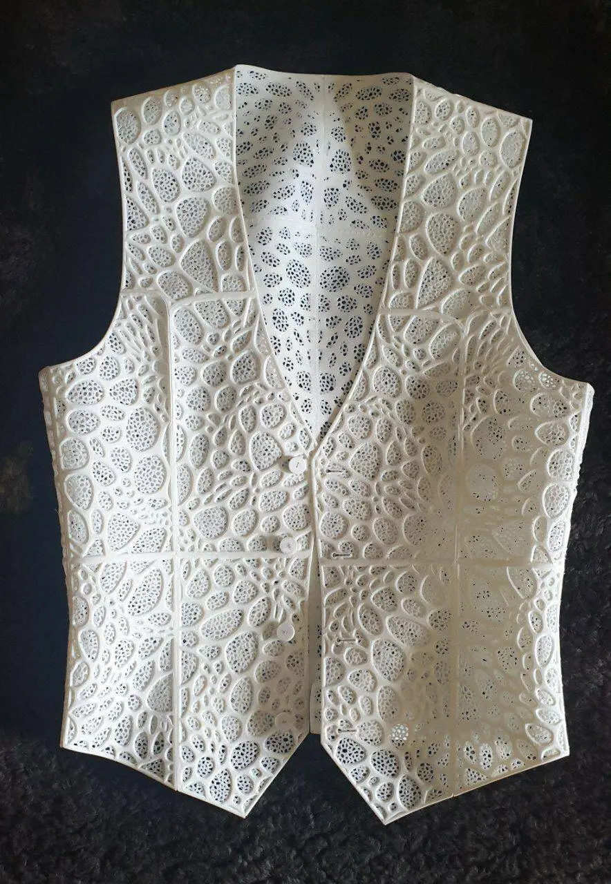 Classic vest for printing from TPU
