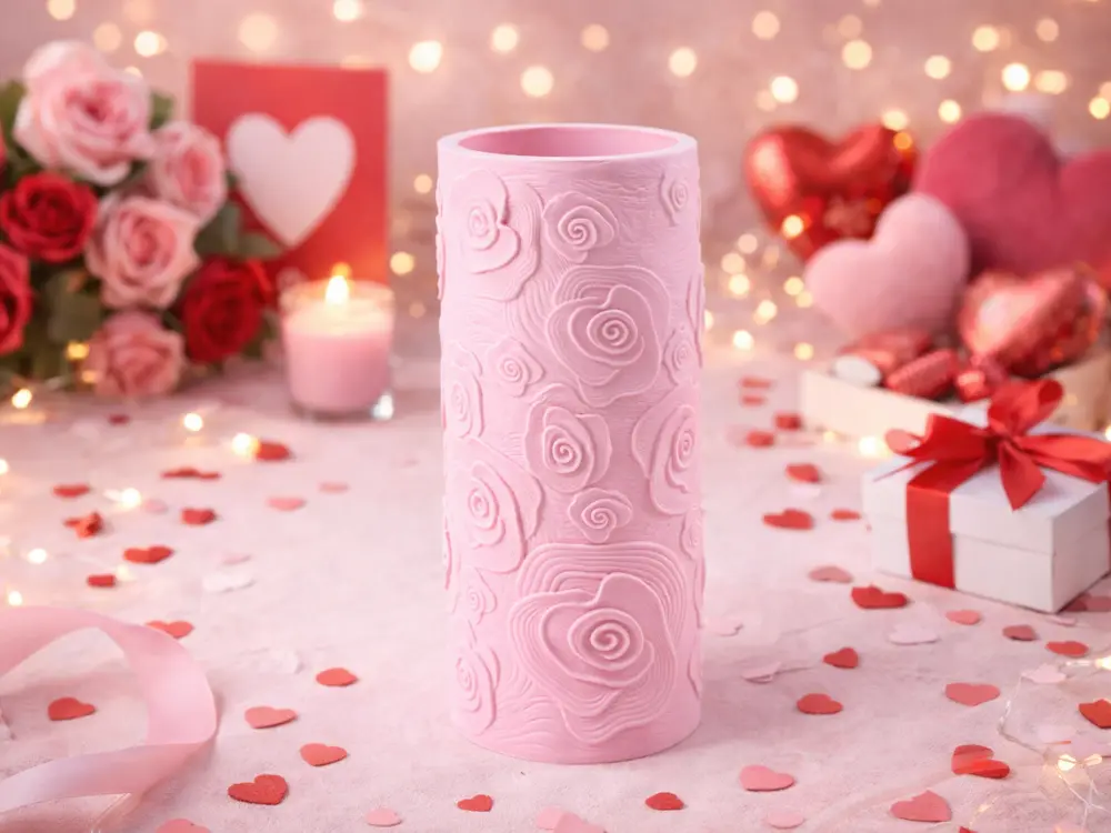 Rose Relief Vase