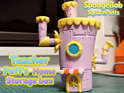 Teacher Puff's Home  Storage box