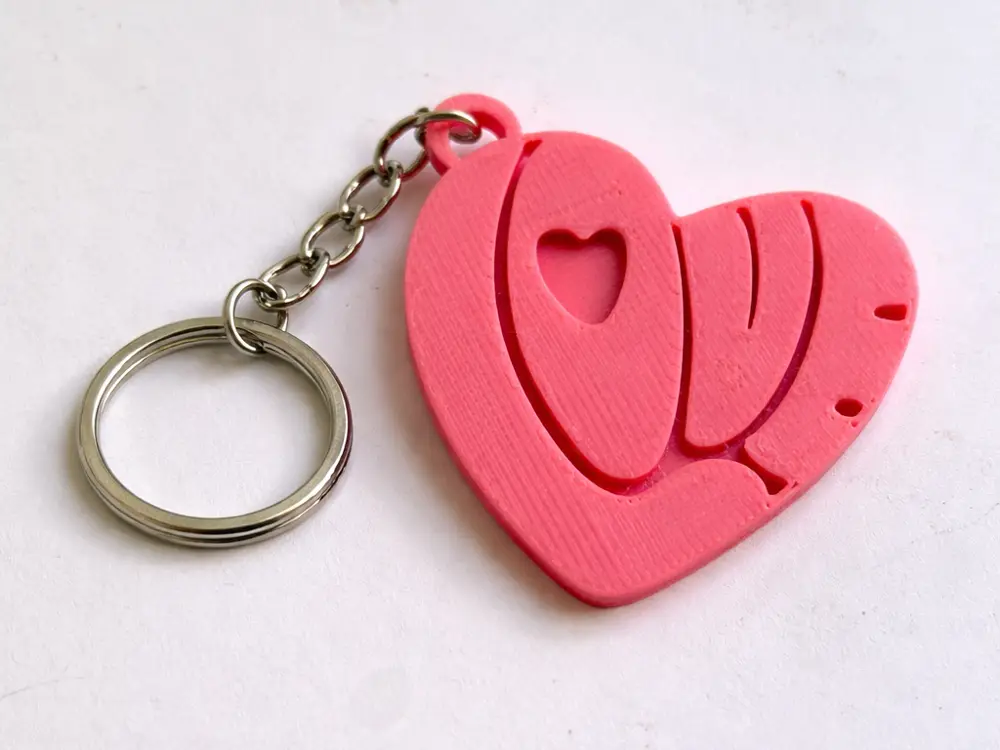 Love Heart Keychain