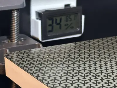 Hygrometer/temperature bracket for Kobra S1