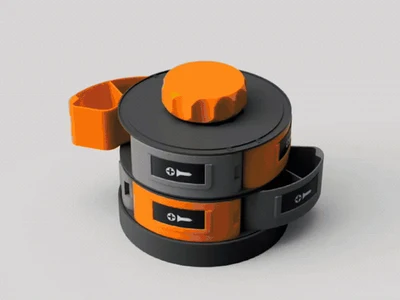 废料盘改造收纳塔Waste Spools Storage Tower（R3D/彩多屋/品锐/天瑞等）