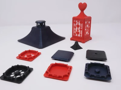 The Modular Lantern - Blank Toppers & Chamfered Square Chimney Hat