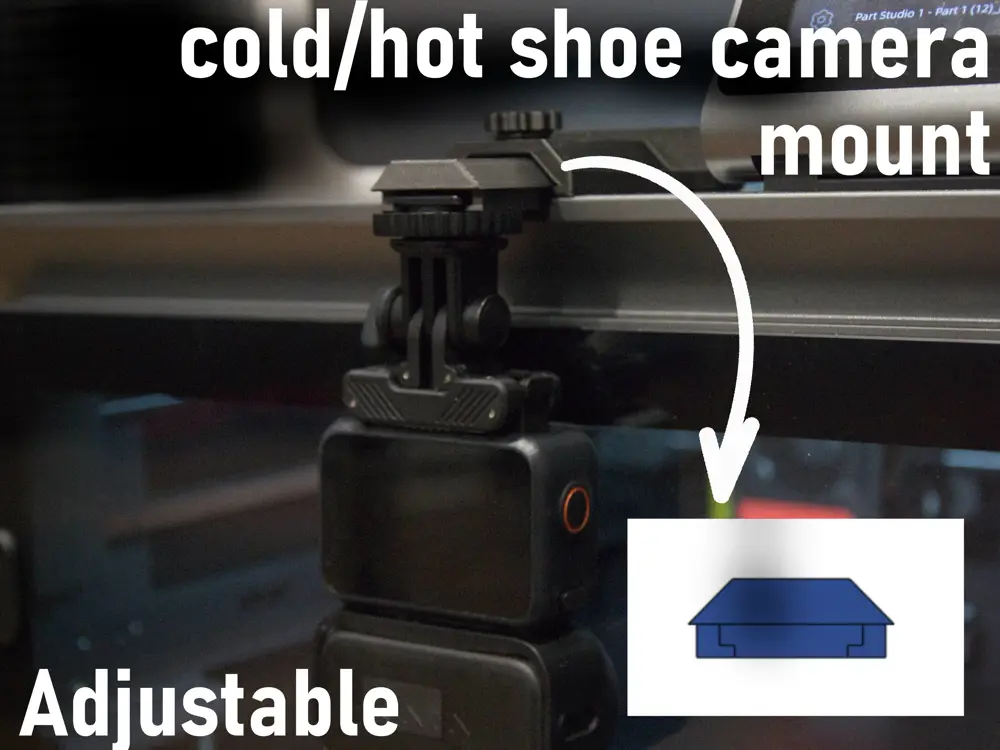 Cold/Hotshoe mount for Kobra S1 timelapses