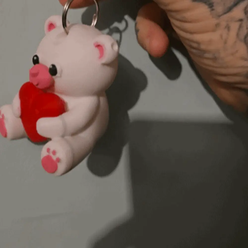 VALENTINE BEAR KEYRING