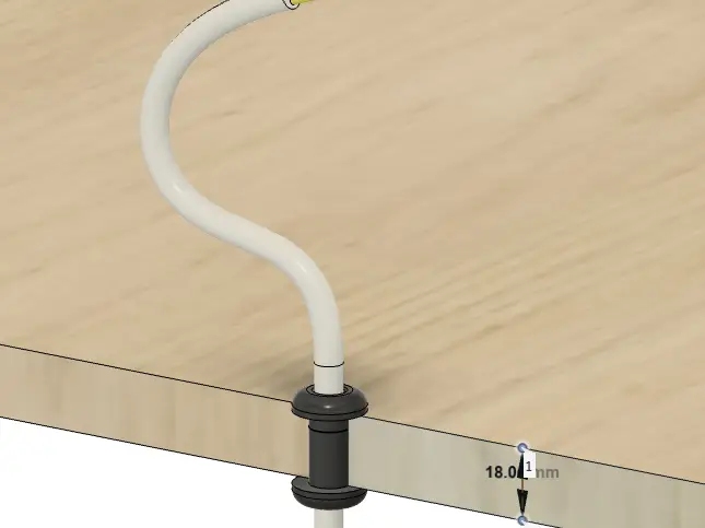 Double-Sided Cable Wall Grommet – 18 mm Wall Thickness
