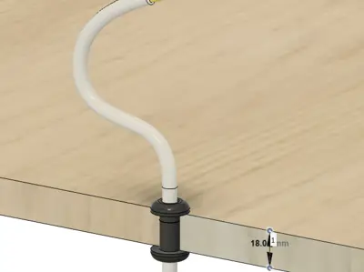 Double-Sided Cable Wall Grommet – 18 mm Wall Thickness