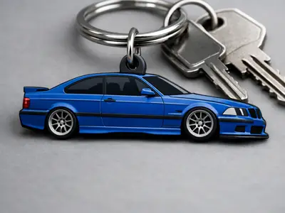 Schlüsselanhänger in Form eines BMW E36 M3