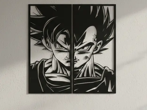 Goku Vegeta Wall Art