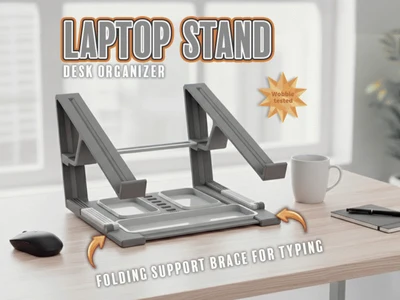 Laptop Stand with locking supports