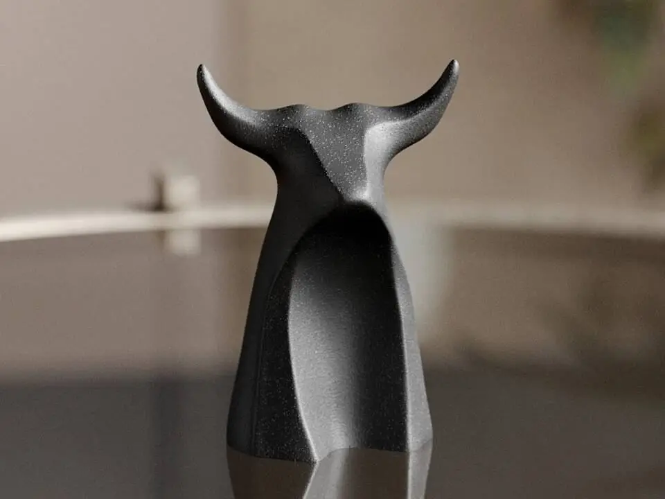 Bull Head Sculpture