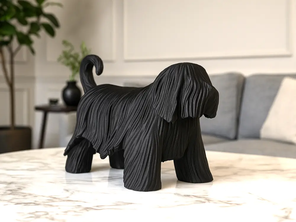 Komondor Dog Sculpture