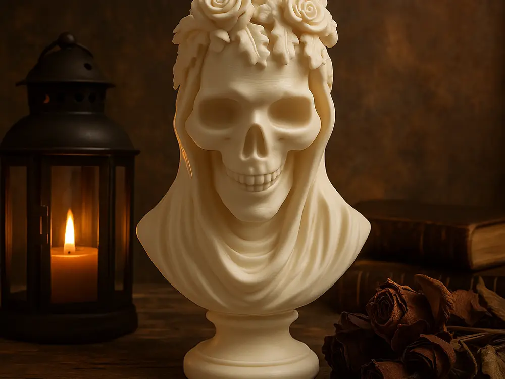 Autumn Skull in Veil