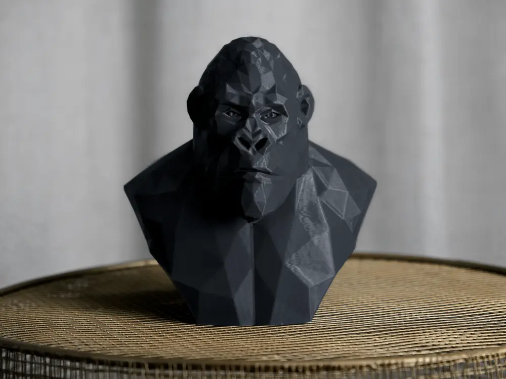 Geometric Gorilla Sculpture