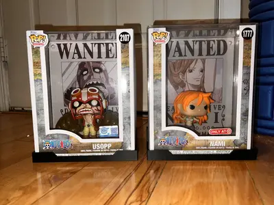 One Piece Wanted Poster Funko Pop Wall Mounts
