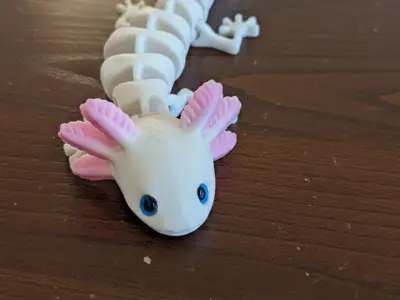 Articulated Axolotl – Cute Flexi Creature