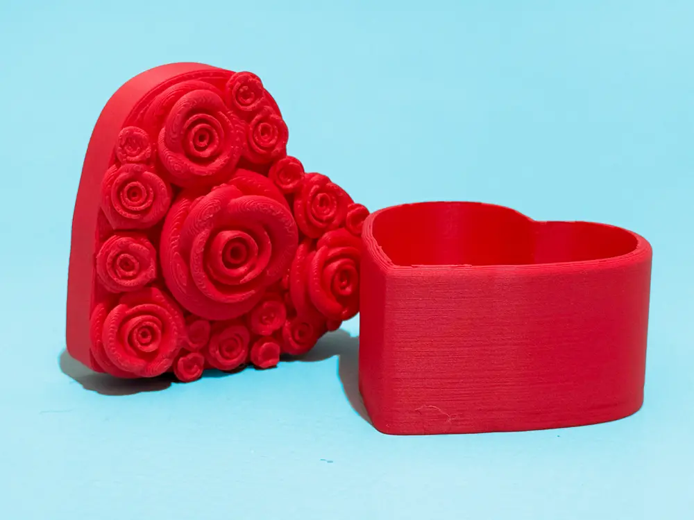 Valentine heart box