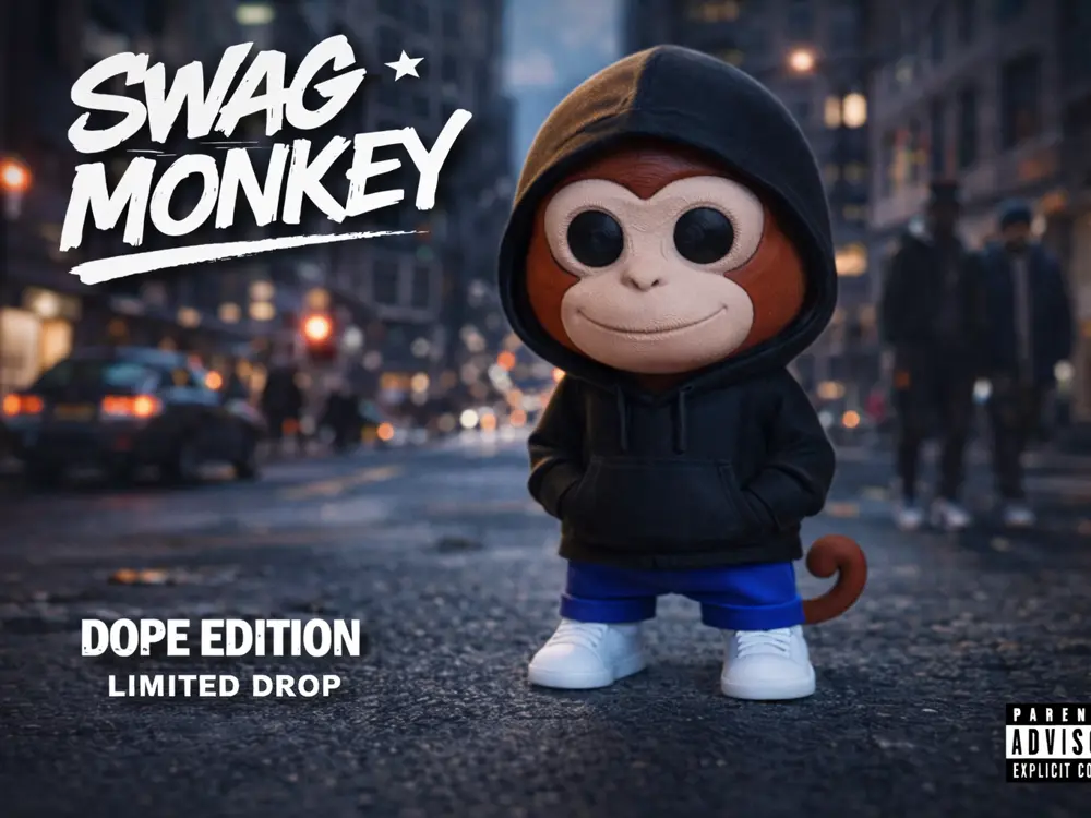 Cool Monkey in hoodie