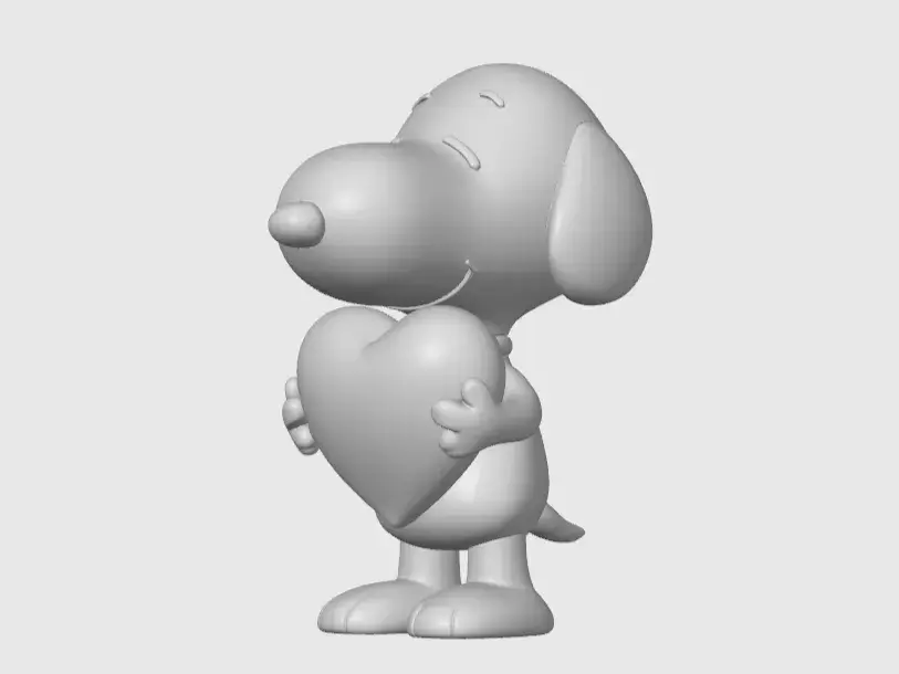 Snoopy Holding Heart