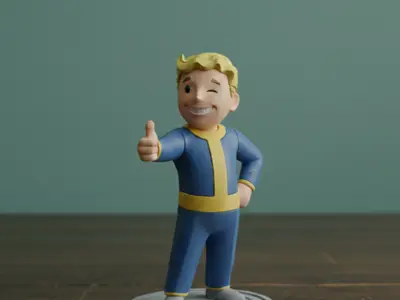 Vault Boy (Fallout) – Retro Game Icon Figure