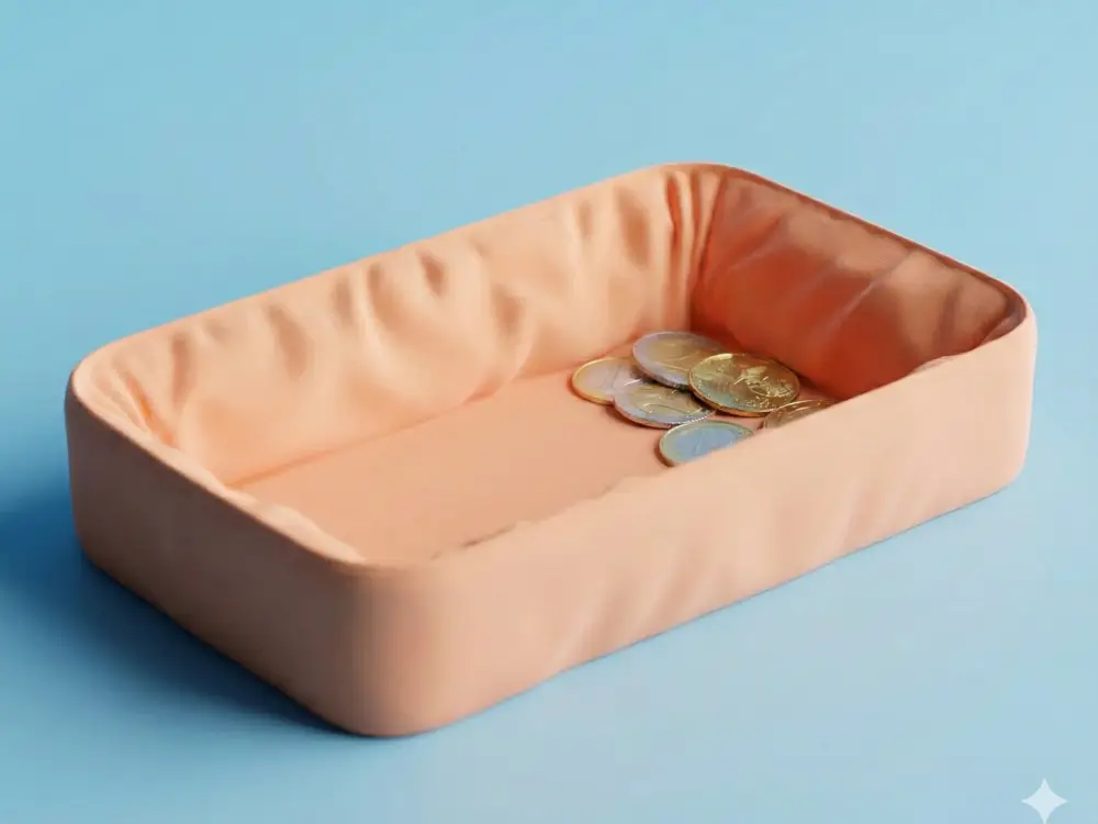 soft looking tray for small things