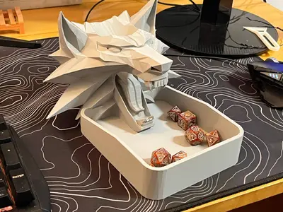 THE WITCHER DICE TOWER for DnD in PLA
