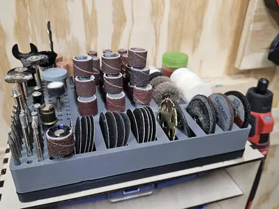 Gridfinity Dremel Cutting Wheel Holder