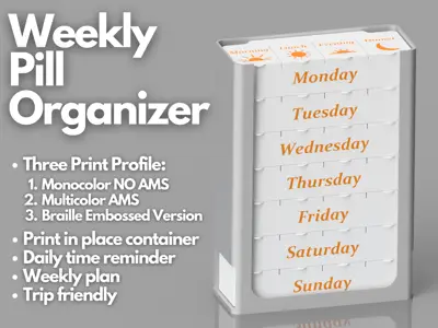 Weekly Pill Organizer