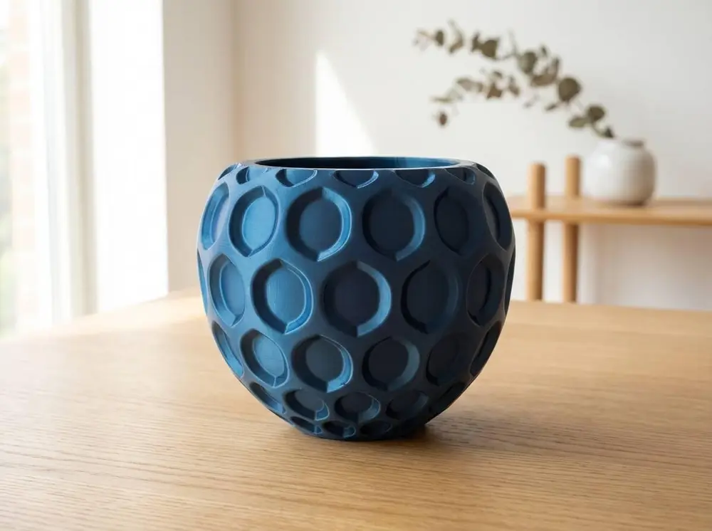 Oculia Vase – Geometric Honeycomb Home Decor