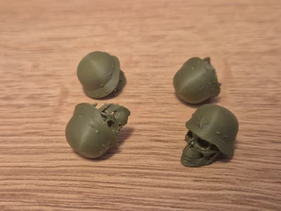 Retro Army Skull Valve Caps