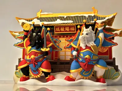 瑞骏赐福 Horse God's Blessing