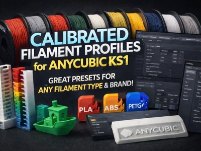 Calibrated filament profiles for Anycubic Kobra S1 (Sunlu - Elegoo - Geetech - AzureFilm)