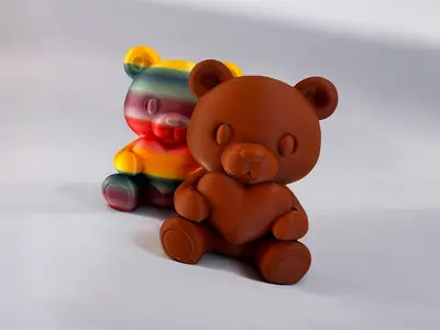 Teddy bear love easy print