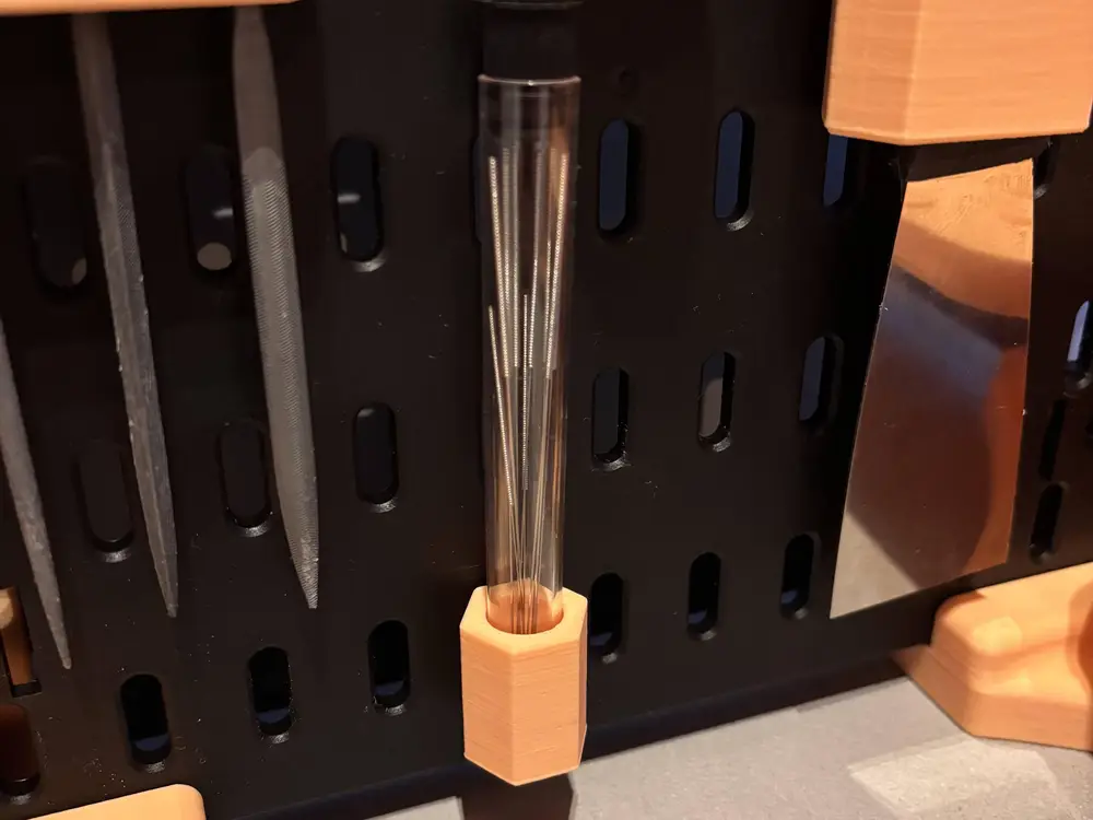 Cleaning needle tube holder for AliExpress DIY pegboard