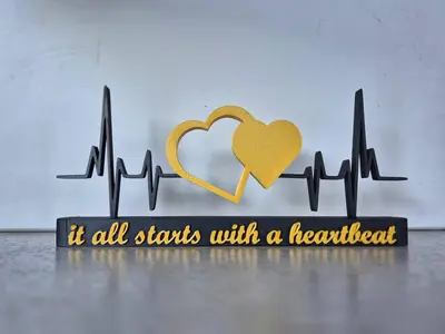 Heart soundwave stand