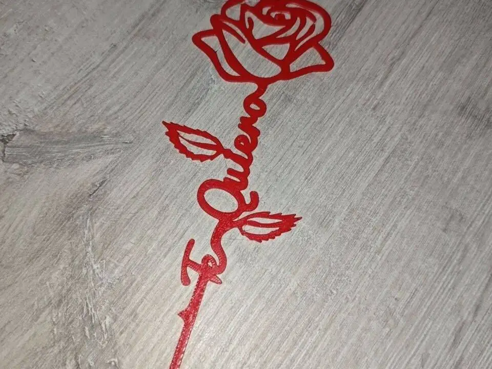 Topper Rose Te quiero