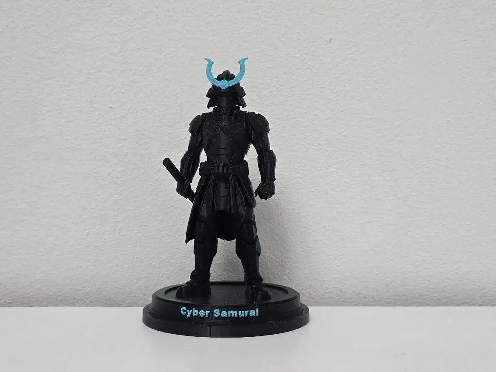 Cyber Samurai Futuristic Warrior Statue