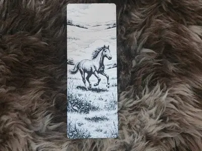 Running Horse Bookmark