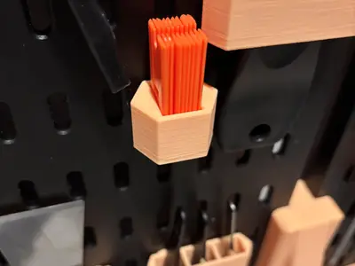 Replacement plastic blades holder for AliExpress DIY pegboard