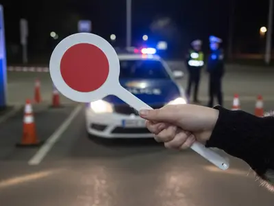 Police Stop Sign