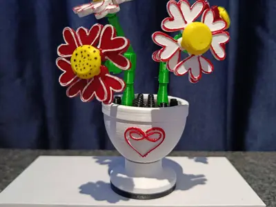 Articulated Heart Flowers of Love