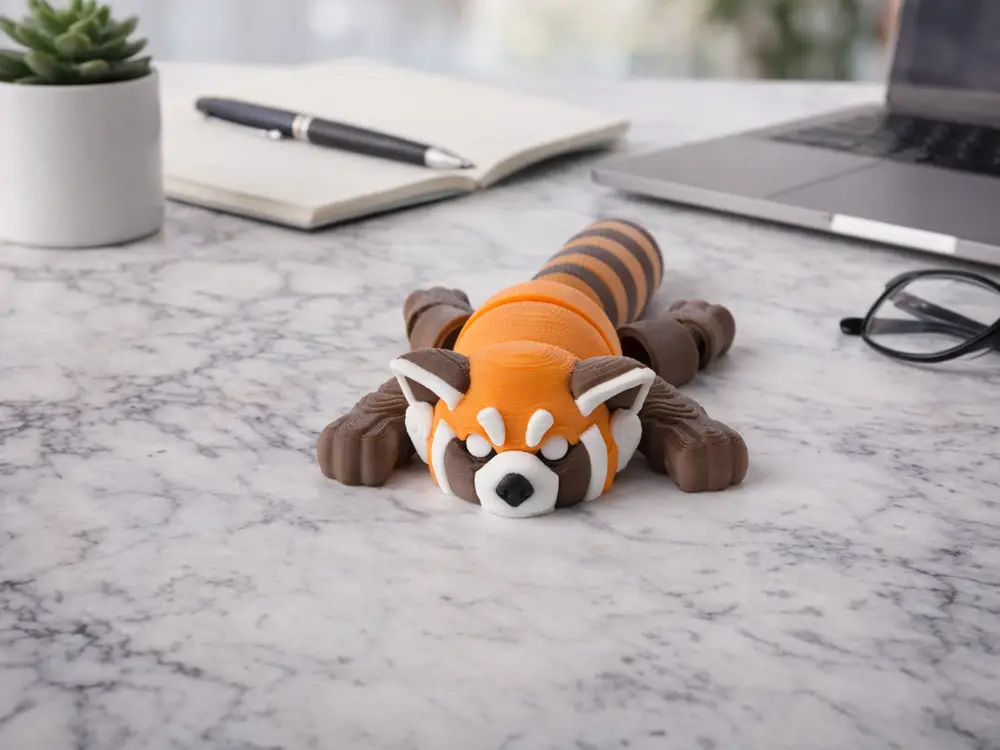 Articulated Red Panda Flexi Toy