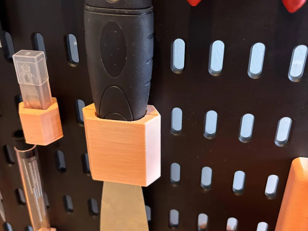 38mm Spatula/putty knife holder for AliExpress DIY pegboard