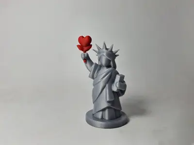 Statue of Liberty – Valentine Edition 🌹🗽