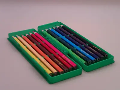 Pencil Cases for 6/12/18/24 – Fits Standard Thin Pencils (7.2mm)